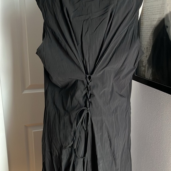*GOTHIC LACE UP FRONT AND BACK MAXI DRESS BY CLAIRE FRANCE - Picture 17 of 17